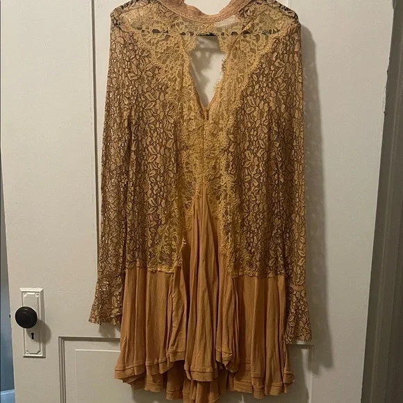 backless dress free people Elisse Low-Back Maxi Dress